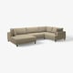 UPPÅKRA U-shaped sofa, 4,5-seat, with chaise longue, left/Johanneshov brown-beige