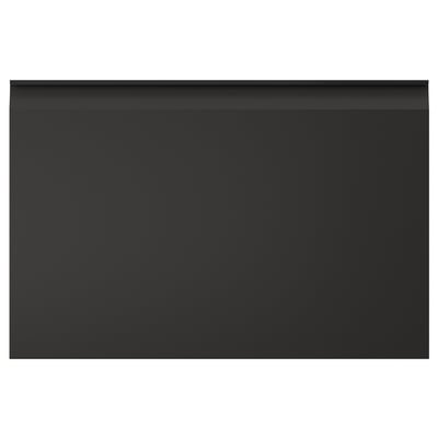 Black UPPLÖV cabinet with sleek handles, modern design.