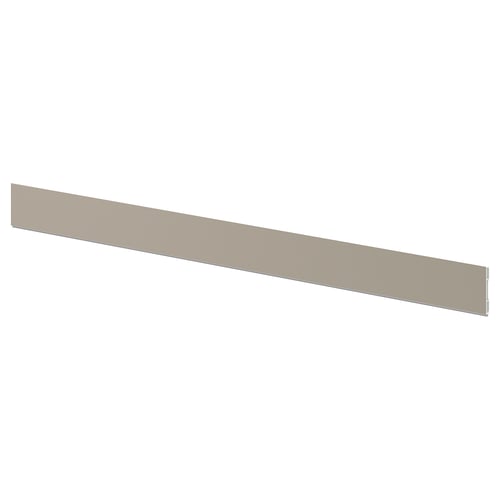 A beige kitchen plinth in rectangular shape.