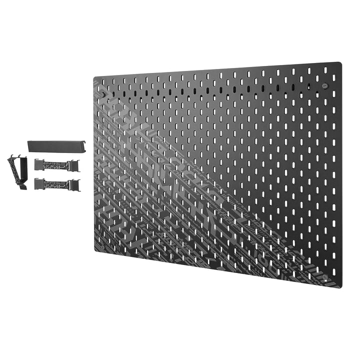 UPPSPEL pegboard combination, black, 76x56 cm IKEA Ireland