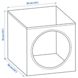 Illustration with measurements for the product: UTSÅDD.