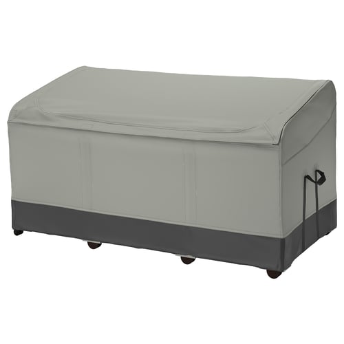 VÄTTERSÖ Storage box, outdoor - dark grey 156x72x79 cm