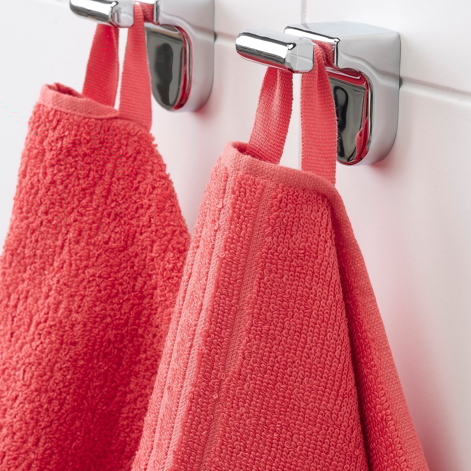 VÅGSJÖN Hand towel, light red, 50x100 cm IKEA Ireland
