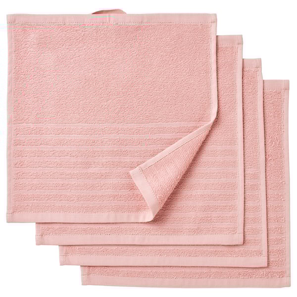 VÅGSJÖN Washcloth, light pink, 30x30 cm IKEA Ireland