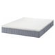 Gray ikea VALEVÅG pocket spring mattress with removable cover.