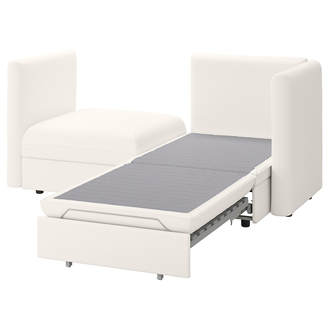 VALLENTUNA 2seat modular sofa with sofabed, And storage/Murum white