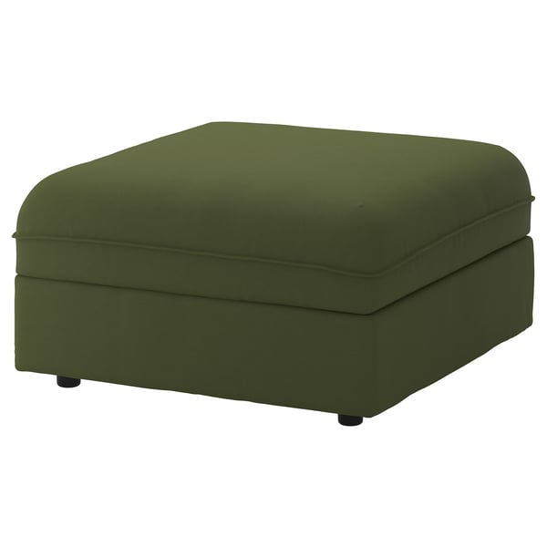 VALLENTUNA Cover for seat module with storage, Ramna olivegreen IKEA