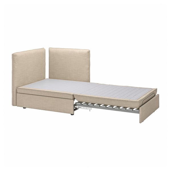 VALLENTUNA Sofabed module with backrests, Hillared beige IKEA Ireland