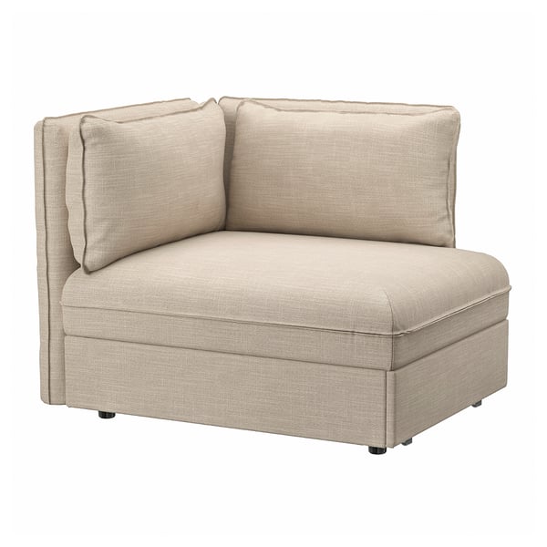 VALLENTUNA Sofabed module with backrests, Hillared beige IKEA Ireland