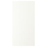 A plain white rectangular box, representing VALLSTENA kitchen cabinet fronts.