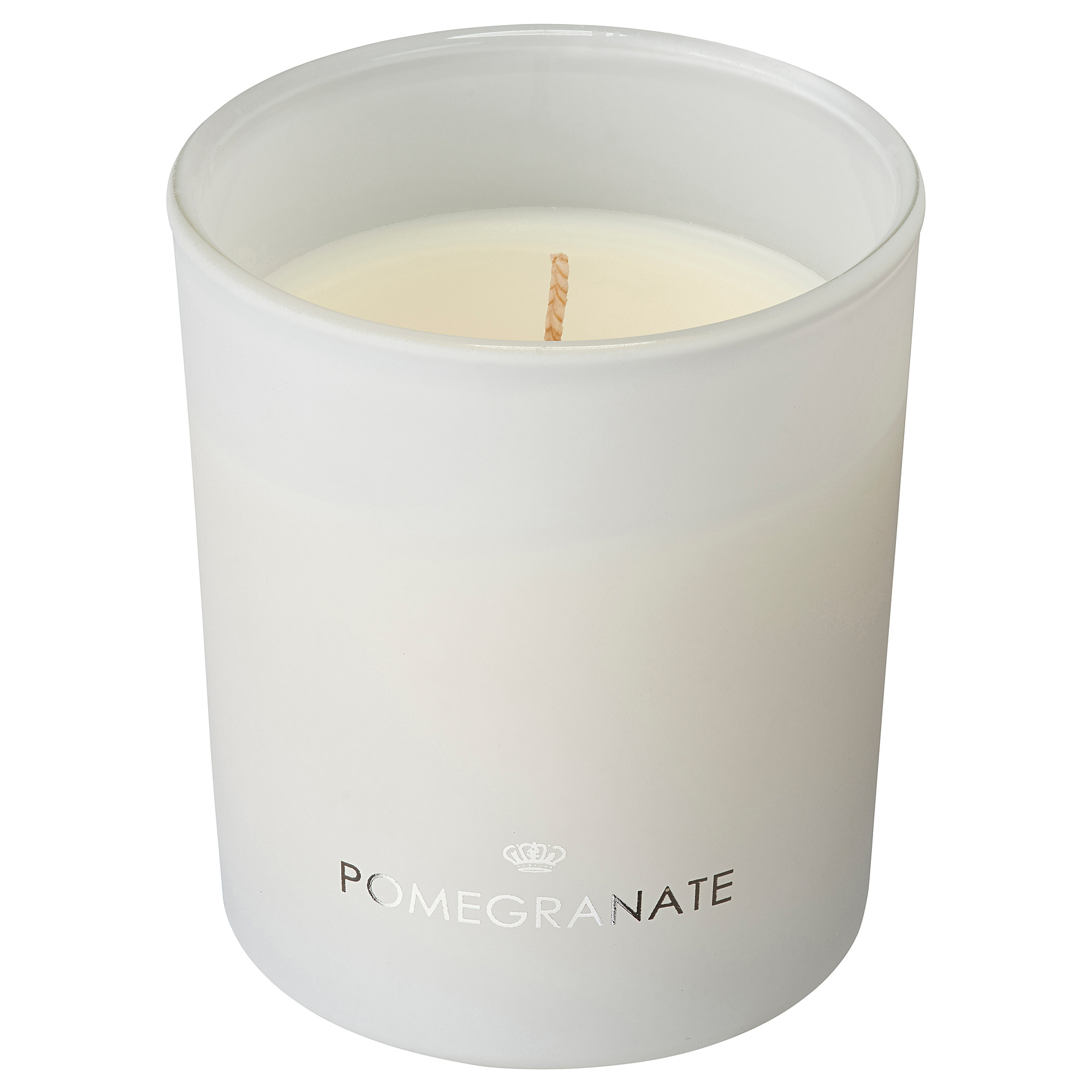 VANSKLIG Scented candle in glass, Pomegranate/white IKEA Ireland