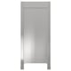 Option: A VÅRSTA stainless steel kitchen cabinet in a sleek, modern design with clean lines and two legs.