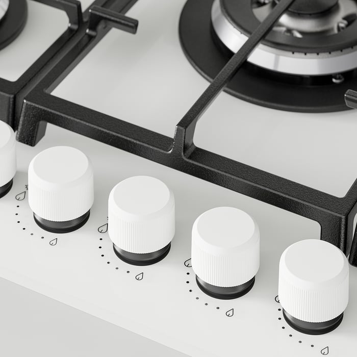 VASASTAN gas hob, IKEA 700 glass/white, 74 cm IKEA Ireland