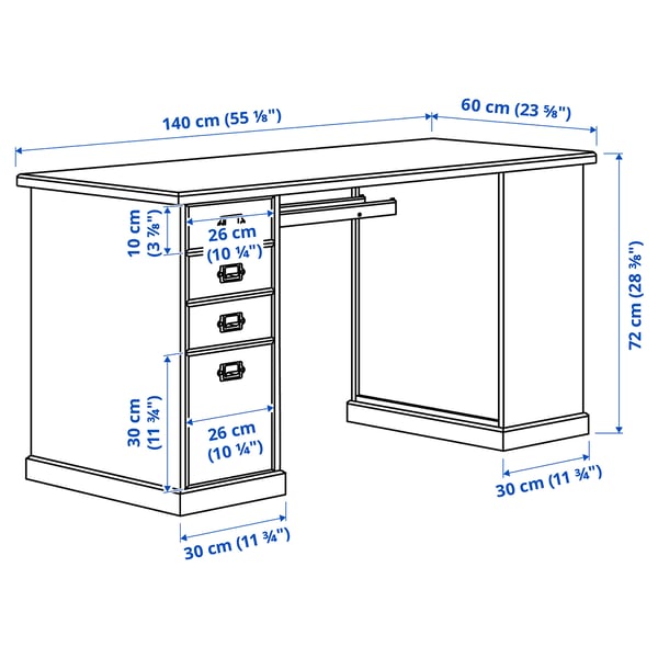 Illustration with measurements for the product: VEBJÖRN/MULLFJÄLLET.