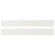 Option: Two seamless white ikea kitchen cabinet doors, fiberboard with polyurethane and acrylic paint, for modern design.