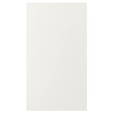 VEDDINGE white kitchen cabinet, sleek rectangular design, smooth fiberboard material.