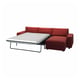 VIMLE red sectional sofa-bed, modern design, fabric & foam, convertible sleep space.