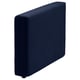 A navy blue VIMLE sofa cushion. It is rectangular with rounded edges and a minimalist design.