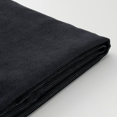 Folded black fabric with visible stitching; appears soft and durable.