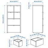 Illustration with measurements for the product: VISTHUS.