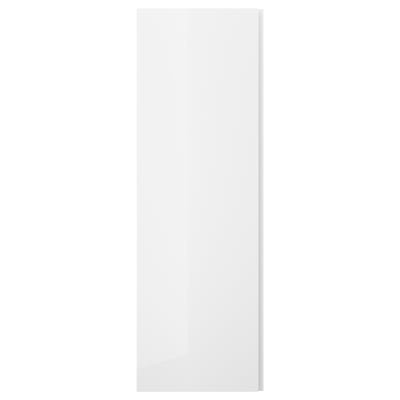VOXTORP Door, high-gloss white/vertical handle, 60x180 cm
