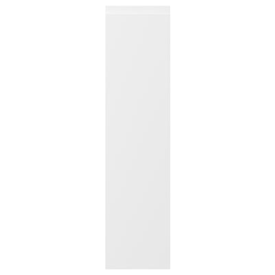 VOXTORP: white, sleek cabinet with integrated handles, modern minimalist design.