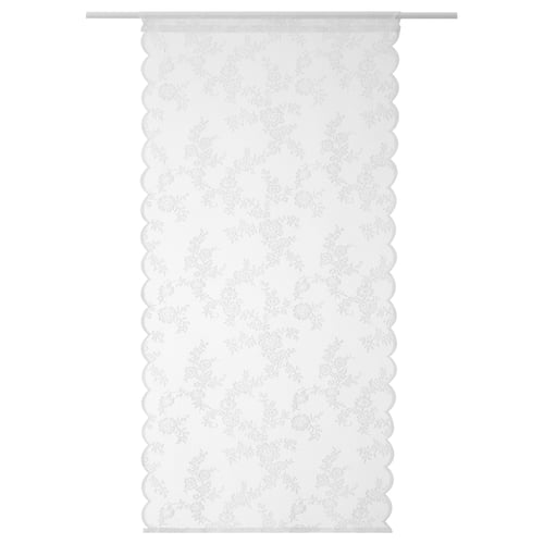 ALVINE SPETS וילון שקוף, לבן/עם כיס למוט, 60x120 ס"מ