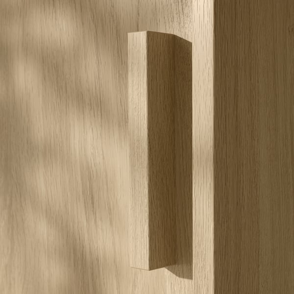 ANKARUDDEN ארון עם דלתות הזזה, גוון אלון, 98x60x190 ס"מ