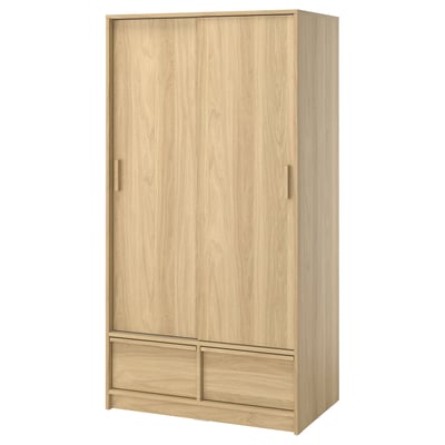 ANKARUDDEN ארון עם דלתות הזזה, גוון אלון, 98x60x190 ס"מ