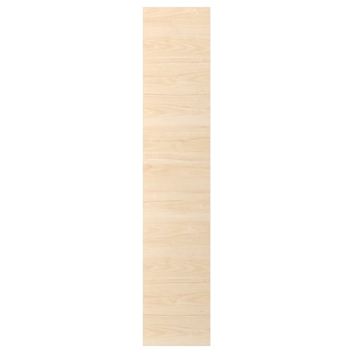 ASKERSUND דלת, גוון עץ מילה בהיר, 40x200 ס"מ