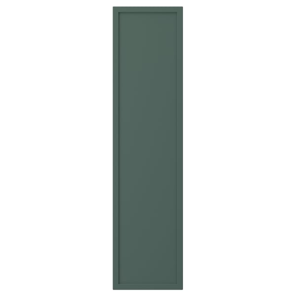 ASPUDDEN דלת, אפור כהה-ירוק, 20x80 ס"מ