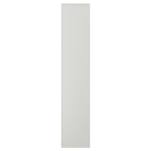 ASPUDDEN דלת, אפור בהיר, 40x200 ס"מ