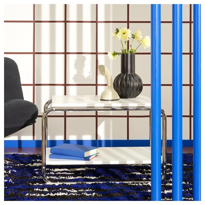 BAGGBODA שולחן צד, לבן, ‎71x50 ס"מ‏