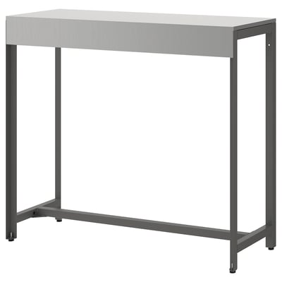BÅTSKÄR שולחן בר, לשימוש מחוץ לבית/אפור כהה, ‎120x40 ס"מ‏