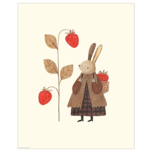 BILD פוסטר, strawberry rabbit, ‎40x50 ס"מ‏