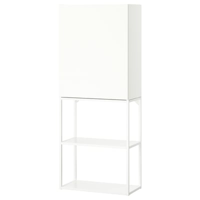 ENHET מערכת אחסון, לבן, ‎60x32x150 ס"מ‏