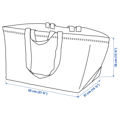 FRAKTA סל קניות, גדול, כחול, 55x37x35 ס"מ/71 ל'