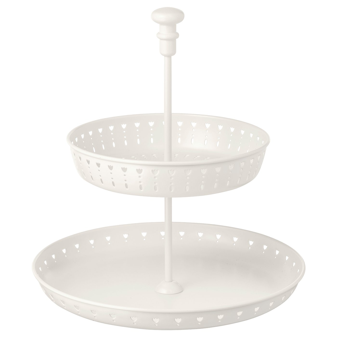 Dessert Serving Tray GARNERA מעמד הגשה, דו-קומתי, לבן - IKEA