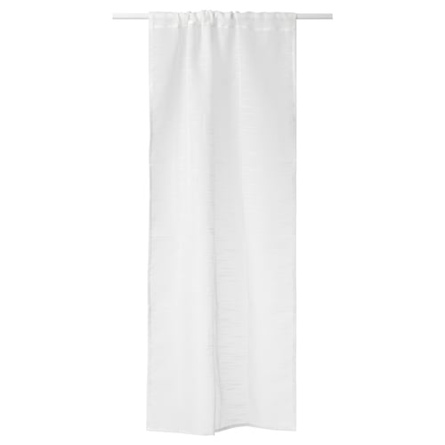 GJERTRUD וילון שקוף, לבן/עם סרט כיווץ, 60x120 ס"מ