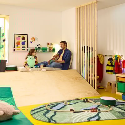 GREJSIMOJS צעצוע רך, דוב/ירוק, 38 ס"מ