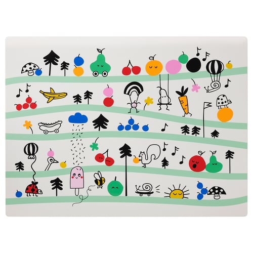 GRÖNFINK פלייסמט, צבעוני, 30x40 ס"מ