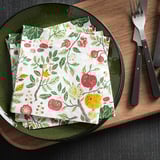 HAVSBRAXEN מפית נייר, עם דוגמה צבעוני, ‎33x33 ס"מ‏