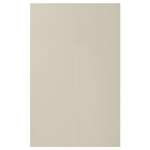 HAVSTORP דלת לארון פינתי תחתון/2 יחידות, בז', 25x80 ס"מ