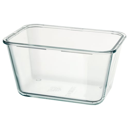 IKEA 365+ מיכל אחסון, מלבני/זכוכית, 1.8 ל'