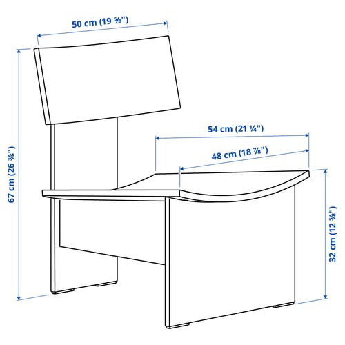 IKEA PS 2026 כיסא נוח, ליבנה
