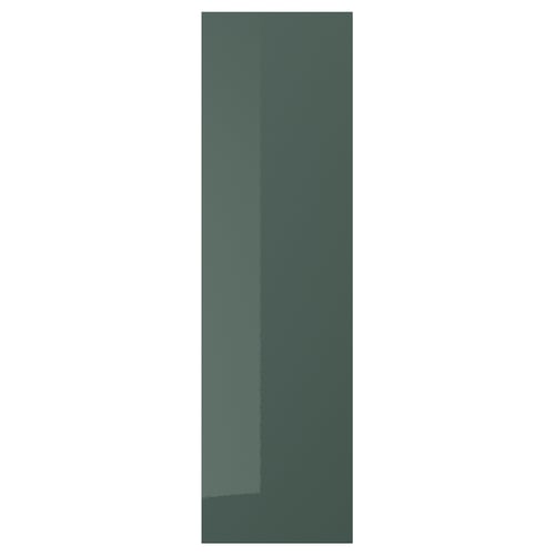 KALLARP דלת, מבריק אפור כהה-ירוק, 40x140 ס"מ