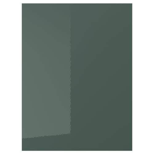 KALLARP דלת, מבריק אפור כהה-ירוק, 60x80 ס"מ