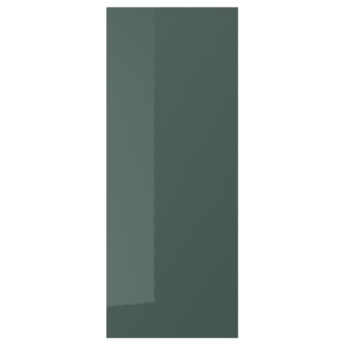 KALLARP דלת, מבריק אפור כהה-ירוק, 40x100 ס"מ