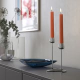 KLOKHET נר ללא ריח, כתום כהה, 25 ס"מ