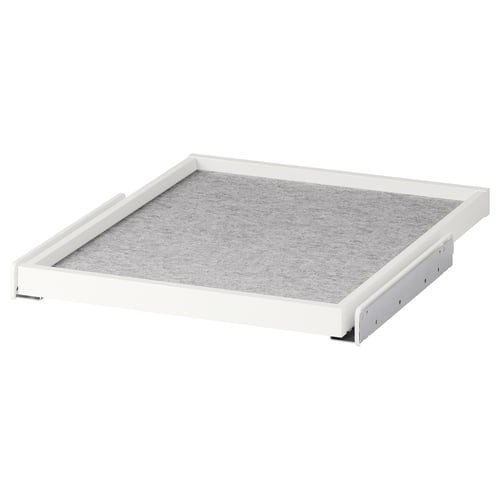KOMPLEMENT מגש נשלף עם משטח למגירה, לבן/אפור בהיר, 50x58 ס"מ